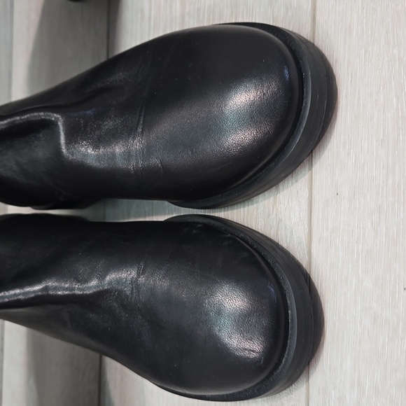 Stuart Weitzman Women Gillian 60 Microstretch Leather Riding Boots Shoes Sz 7 - Picture 5 of 16